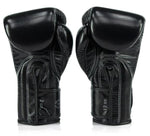 BGVG3 GLORY MUAY THAI BOXING GLOVES 10-14 Oz BLACK
